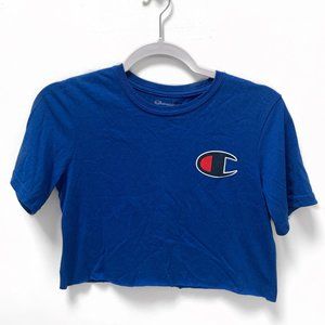 Dark Blue Champion Crop Top